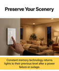 Smooth 450W Tri Color Rocker Dimmer Switch For Led And Cfl Bulbs 3 Way Dual Location Control No Sweat Install Heavy Duty Build For Big Rooms And Open Layouts One Pack in use on a wall.
