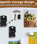 2 Pack Magnetic Canning Jar Opener For Mason Jars Easy Open on fridge and hook
