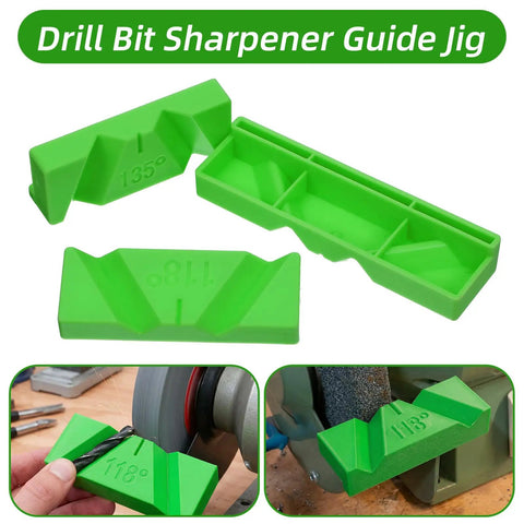 Super Handy Drill Bit Sharpening Guide Jig For Bench Grinders With Three Angle Options 90 Degree 118 Degree And 135 Degree