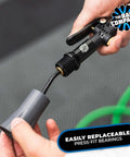 Ultra Air Blaster Mini Car Detailing Tool showing replaceable press-fit bearings detail