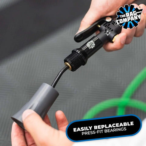 Ultra Air Blaster Mini Car Detailing Tool showing replaceable press-fit bearings detail