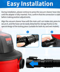 Installation guide for Seven Foot Replacement Hose For Wet Dry Vacuums 1 7 8 Inch Inlet Industrial Grade Vacuum Hose Attachment