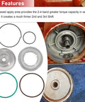 High Performance Corvette Servo Piston Kit Upgrade For TH700R4 4L60 4L60E 4L65E 2 To 4 Band Fits GM Corvette Style 1982 On view