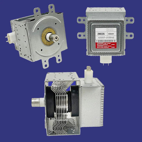 Microwave Magnetron 2M226 03GWH OEM Replacement For W10216360 W10496310 W10210845 8206341 PS11703077 with metal casing.