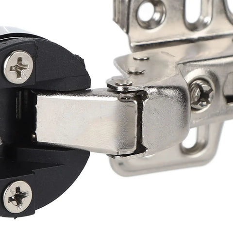 Close-up of Stainless Steel 201 Glass Cabinet Door Hinges 2 Pack With 35 Cup Damping Buffer Silent Close Soft Close Hinge