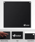 Magnetic Flame Protector For Soldering And Brazing, 18x18 Inch Heavy Duty Pro Grade High Temp Heat Shield Pad with silicone coating.