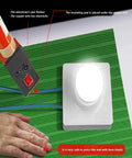 Tough As Nails Electrical Safety Rubber Mat For Electricians, insulating anti shock pad used with electrical setup, green surface.
