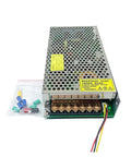 No Fuss Heavy Duty 240W DC Switching Power Supply With Adjustable 0 To 48V Output 5 Amps Max Draw and plug and play cord with connections.