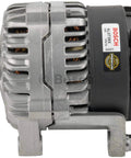 Premium Remanufactured Car Alternator AL0739X with new bearings, sealed ball bearings, ceramic brushes, side view