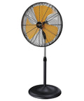 18 Inch High Velocity Oscillating Pedestal Fan With Aluminum Blades Industrial Metal Frame 5400 CFM Durable Standing Fan