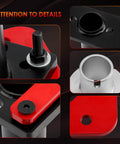 Close-up of Rear Axle Bearing Puller And Installer Kit For ABS Tone Ring And Wheel Bearing Removal with red and black components