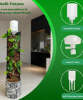 Adjustable Moss Pole Watering Dripper Pro With Flow Control For Precise Moss Pole Irrigation Set For Monstera, Epipremnum Includes 2 White