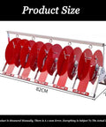 Beefy Steel Wire Spool Rack and Cable Organizer with 5 Rod Dispenser in size dimensions 82cm x 35cm x 28cm with red discs.