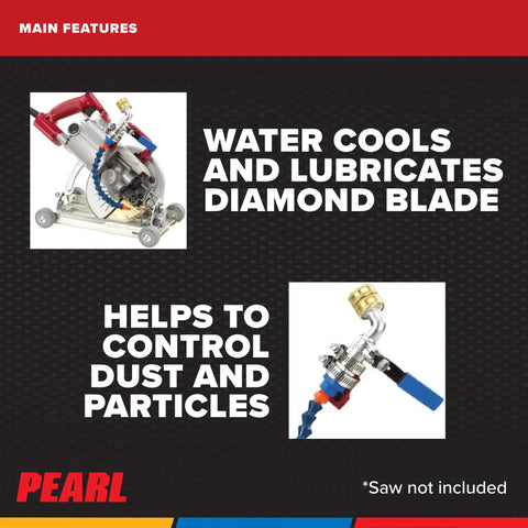 Water Kit For Blade Roller BRWK001 Turns Your Circular Saw Into A Wet-Cut Beast For Concrete And Masonry features and hookup
