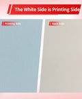Heavyweight 350 GSM Printable Cotton Canvas Sheets For Inkjet Printers 8.5x11 Inch showing front and back sides