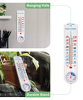 Analog Hygrometer Thermometer For Indoor Outdoor Use No Battery Required Easy To Read Humidity And Temperature Gauge With Celsius Fahrenheit For Patio Garden Cellar Greenhouse Closet hanging on a wall and on a plant shelf