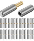 Yaocom 30-pack weld-on bullet hinge pins, carbon steel, 3-1/8 in x 1/2 in, silver metal finish for swing doors.