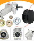 Gearbox Assembly Replacement for Trimmer with Speed Feed 400 Head showing components and dimensions for SRM models