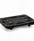 Beefy Heavy Duty Folding Platform Truck Hauls Up To 330 Lbs With A Flatbed Dolly Cart On Wheels Portable Moving Cart For Boxes Furniture And Equipment Foldable Flatbed For Easy Storage And Quick Load, black plastic foldable platform truck with swivel wheels