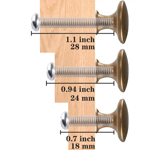 Brass Round Antique Style Cabinet Knobs Set For Kitchen Cupboard Doors And Drawers Includes Screws No Fuss Easy Install Dresser Knobs Perfect For Bathrooms And Home Decor Durable Hardware With Classic Finish