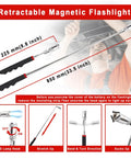 17 Piece Mechanic Hook And Pick Tool Set With Auto Trim Removal Kit showing telescoping magnetic pickup tool in use