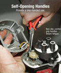Using the 10 Piece Precision Pliers Set With Non Slip Comfort Grip Handles For Electronics Repair Jewelry Making in action