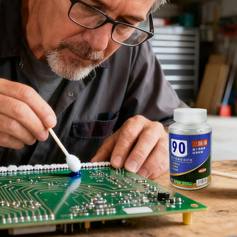 Waterproof Circuit Board Coating For PCB Boards, Clear Potting Compound And Electronics Sealant That Keeps Labels Visible, Shields Circuits From Dust And Moisture, Adds Protective Insulation, Perfect For Pros And DIYers In The Field, 250ml bottle