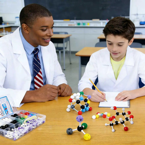 Hands On Chemistry Molecular Model Kit For Students And Teachers 136 Pcs Organic And Inorganic Chemistry Learning Set displayed