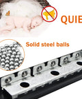 Heavy Duty Drawer Slides And Table Extension Rails, Two-Section Stretching, Thick Cold-Rolled Steel, Ultra Strong 50kg Per Pair, Quiet Cushioned Rails With Rubber Pads And Ball Bearings, Rust-Resistant, Durable Build; steel ball slide close-up