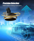 Pair Of Rear Hub Bearings With Abs Speed Sensor For Kia Soul Ev 2014 To 2019, close-up view of wheel speed sensor with background design.