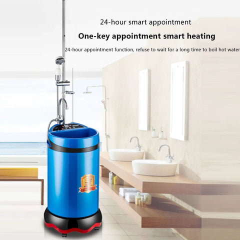 Killer Portable Shower Station Pairing Smart Electric Water Heater With A Gritty 2000 Watt Power Surge, 70 liters, indoor use.