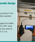 Wireless Dual HD Borescope With Mobile App Control, 1.5m Probe, 5.5mm Camera display on phone during inspection