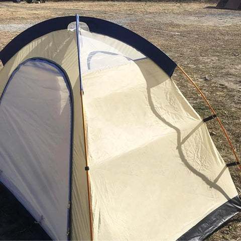 Tent set up with Two Pack Tent Pole Repair Kit And Replacement Poles For Camping And Hiking Aluminum Alloy 7001 T6 Adjustable Splint