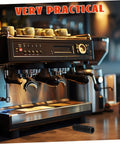 Insulation Sleeve For Steam Wand Guard And Rubber Cover Heat Shield For Coffee Machines Keeps Your Steam Wand Cool And Safe Burn Prevention Sleeve Protective Rubber Guard For Frothing next to a coffee machine.
