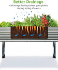Two Pack Galvanized Raised Garden Bed With Legs For Easy No Bending Gardening showing drainage and planted vegetables