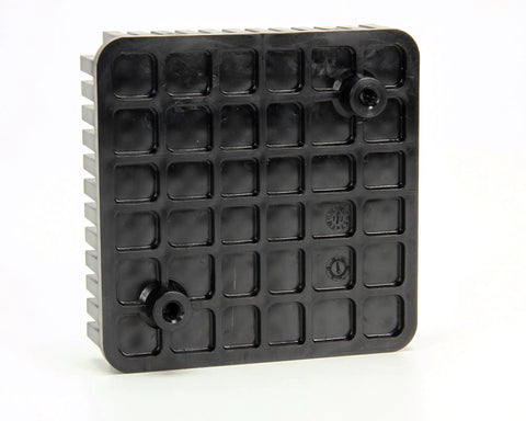 Genuine Oem Push Block Replacement For Easy Chop Dicer Slicers Heavy Duty Kitchen Safety Tool, black plastic, textured design.