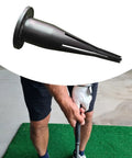 Easy Grip Golf Club Grip Installer No Sweat Shaft Change Tool being used by a golfer on grass