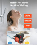Real Deal Hot Water Recirculating Pump Featuring 10 Gpm Flow And 3 Speed Settings For Instant Home Comfort And Zero Drama Plumbing Performance On 110 Volt Heaters in a shower setting.