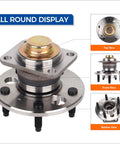 Rear Wheel Hub Bearing Assembly Direct Fit For Buick Allure Lacrosse Century Regal Impala Monte Carlo Aztek Grand Prix Pontiac Models Non ABS Premium Quality Durable Bearings For Smooth Ride And Easy Install
