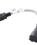 Top Tier One Foot 12 3 Awg Electric Vehicle Charging Adapter Plugging Standard Household Outlet Directly Into Nema 6 20 Receptacle.