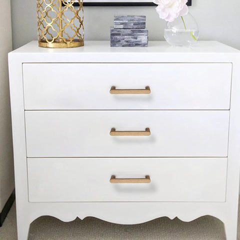 White Oak Wood Drawer Pulls: Rustic, Natural, 6-Pack