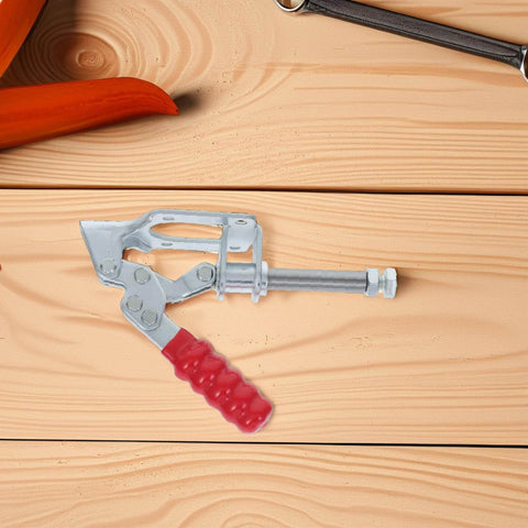 4 Piece Quick Release Push Pull Toggle Clamps For Woodworking, Heavy Duty Zinc Plated Steel, Pro Grade High Strength Workholding