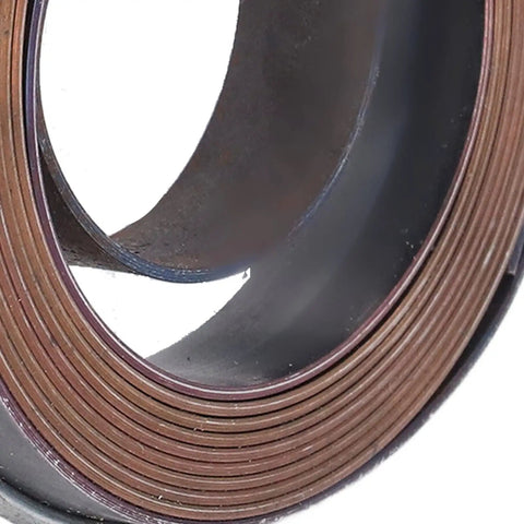 Close-up of Two Piece Drill Press Return Spring Set Made From Spring Steel, Heavy Duty Feed Return Coil For Bench Drilling With Blackened Finish