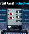 Front panel display of 5 In 1 Portable Jewelry Welder, Handheld CNC Spot Welding Machine For Solid Gold, Titanium, Aluminum, 110V 60Hz