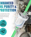 Heavy Duty Flexible Silicone Fuel Hose Kit Four Meter Long Heat Resistant Gas Line for Hot Rods with inline air filter.