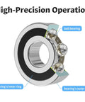 High-precision operation of Four Pack 6903-2RS Deep Groove Ball Bearings 17mm ID X 30mm OD X 7mm Width Double Rubber Sealed Carbon Steel