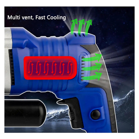 Elukht In Type Electric Hydraulic Pliers Terminal Crimping Machine Cable Cutting And Pressing Portable Wire showing multi-vent cooling feature.