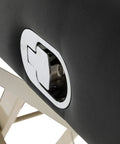 Detail of Sierra Comfort Standard Electric Lift Massage Table with adjustable height feature and steel frame.