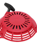 Durable PVC Manual Pull Start Assembly For Garden Tools And Industrial Equipment Tough Replacement Part For GCV160 Engine Pull Starter Easy Fit And Built To Last Performance red housing with black handle