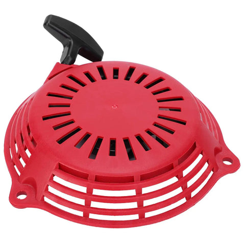 Durable PVC Manual Pull Start Assembly For Garden Tools And Industrial Equipment Tough Replacement Part For GCV160 Engine Pull Starter Easy Fit And Built To Last Performance red housing with black handle